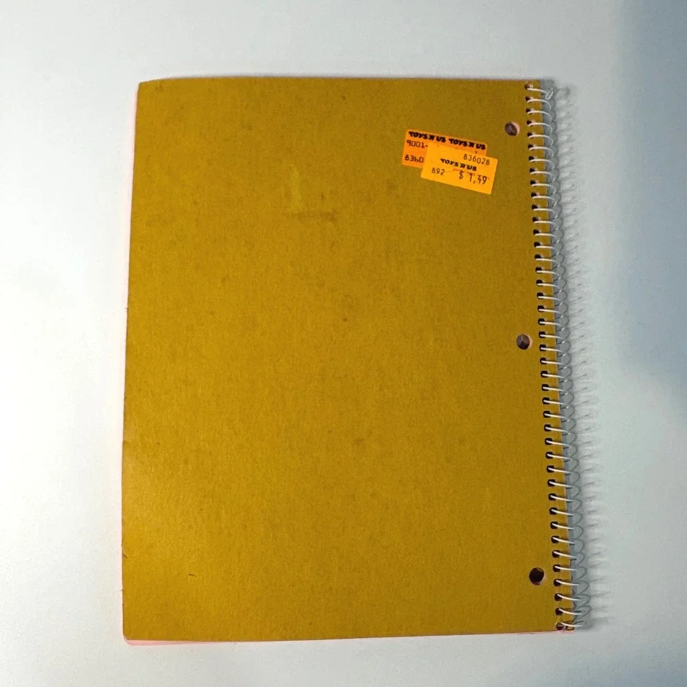 Vintage 1991 Barbie for Girls Spiral Notebook 50 Sheets NEW 90s